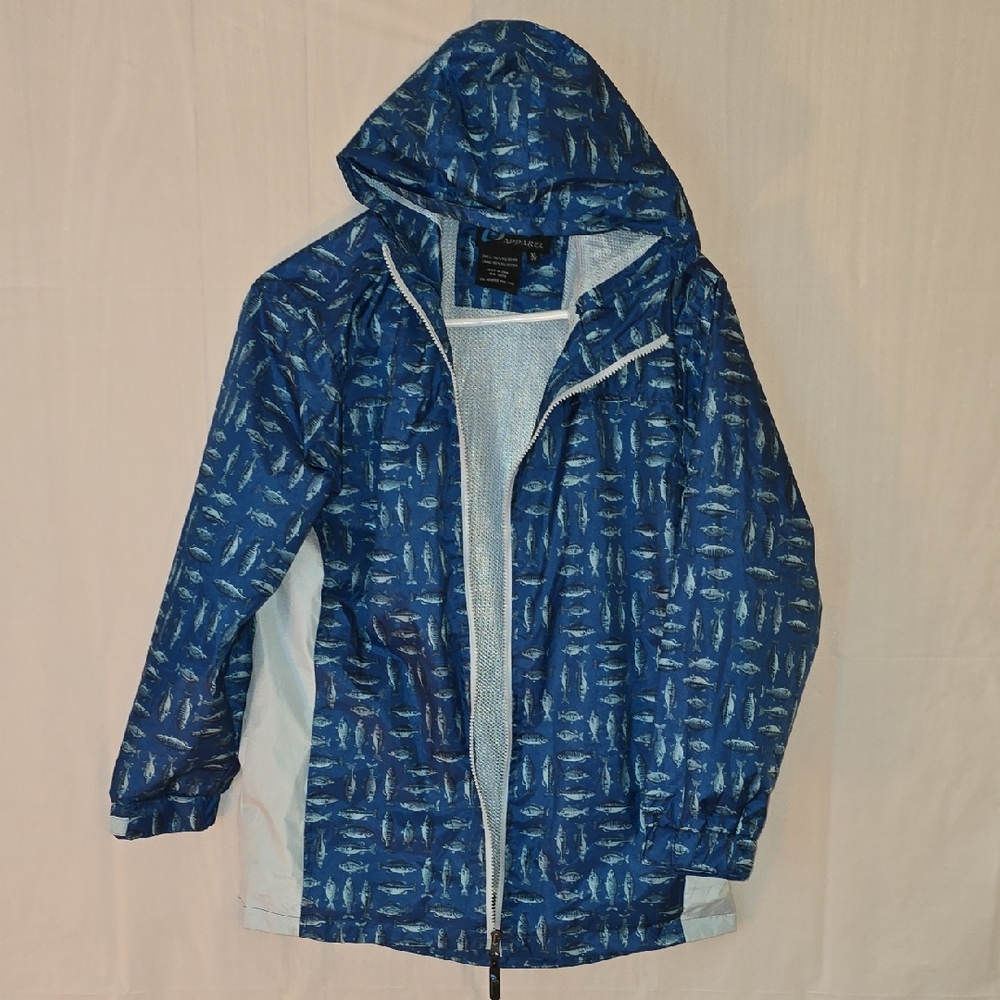 I5 Apparel Boys Waterproof Light Weight Jacket With Fish Pattern XL (20)